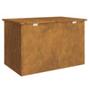 Outdoor Storage Box Brown 80 x 50.5 x 50 cm Weathering steel