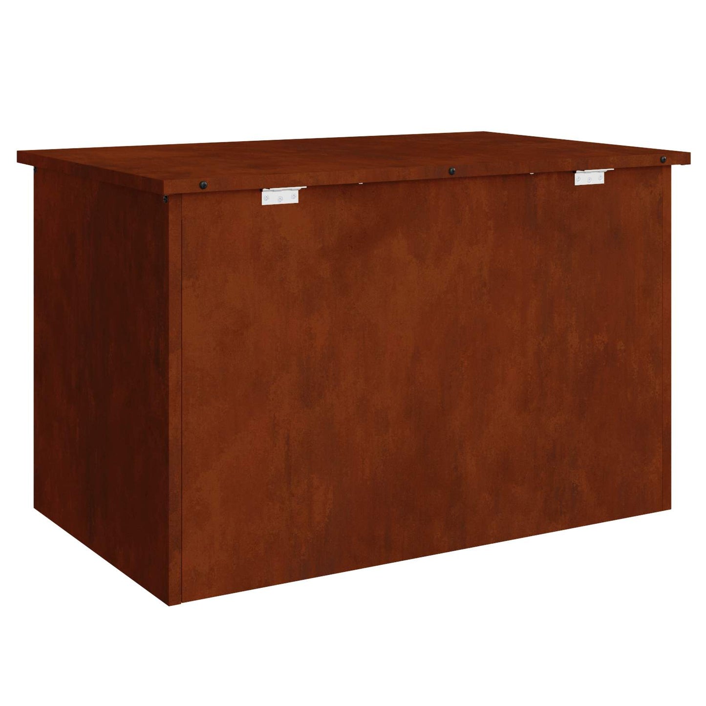 Garden Storage Cushion Box Steel 80 x 50.5 x 50 cm Rusty