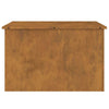 Outdoor Storage Box Brown 80 x 50.5 x 50 cm Weathering steel