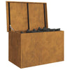 Outdoor Storage Box Brown 80 x 50.5 x 50 cm Weathering steel