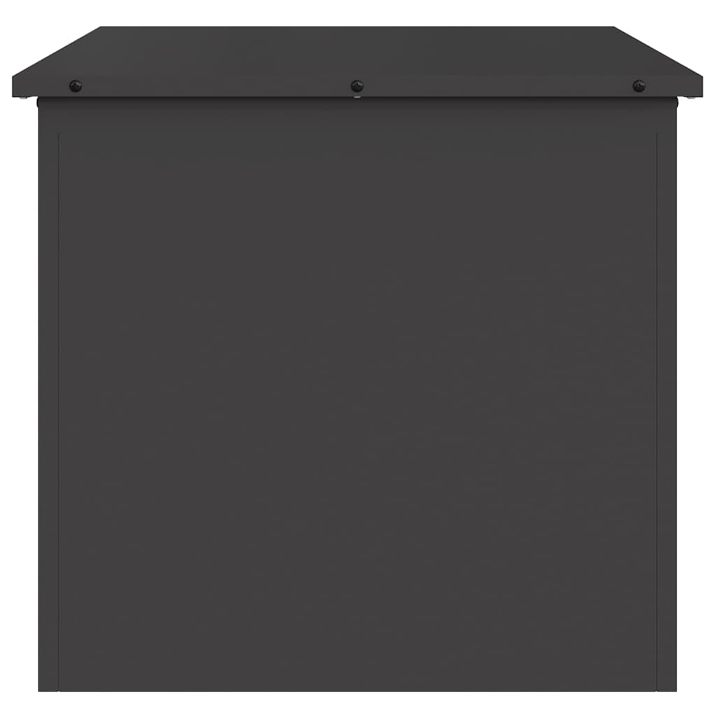 Garden Storage Cushion Box Steel 55 x 50.5 x 50 cm 117 L Black