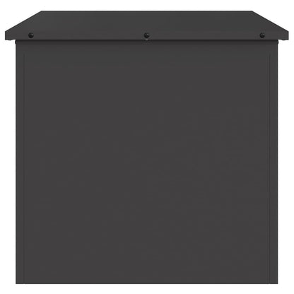 Garden Storage Cushion Box Steel 55 x 50.5 x 50 cm 117 L Black