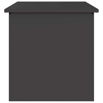 Garden Storage Cushion Box Steel 55 x 50.5 x 50 cm 117 L Black