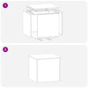Outdoor Storage Box White 55 x 50.5 x 50 cm Cold-rolled steel