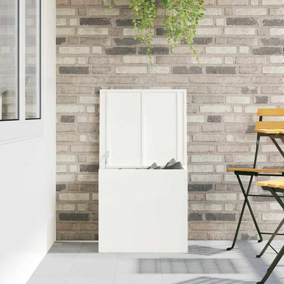 Garden Storage Cushion Box Steel 55 x 50.5 x 50 cm 220 White