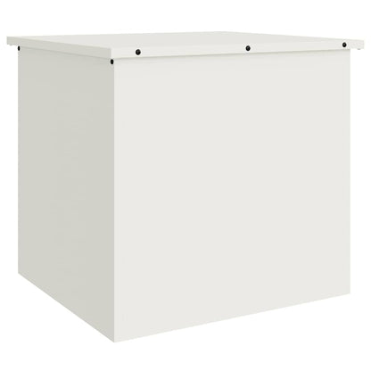Garden Storage Cushion Box Steel 55 x 50.5 x 50 cm 220 White