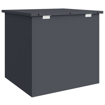 Garden Storage Cushion Box Steel 55 x 50.5 x 50 cm 117