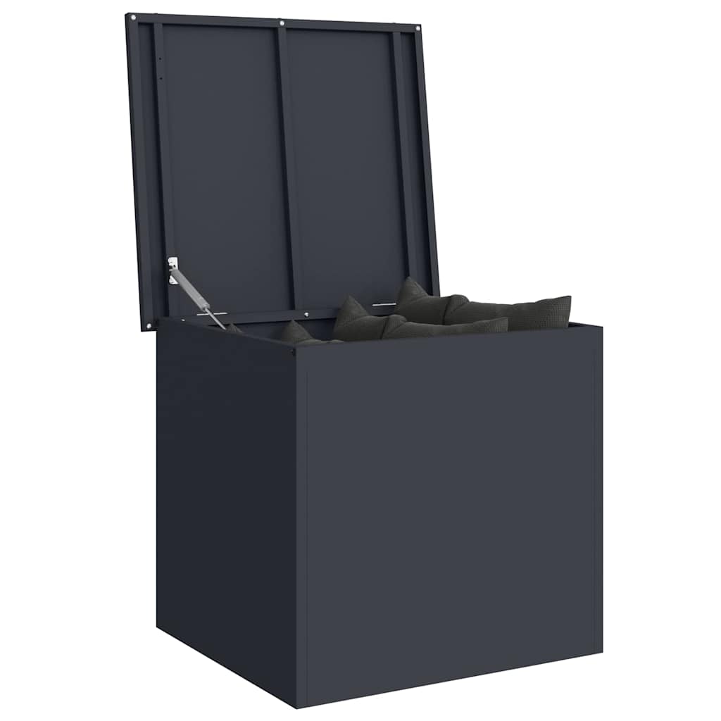 Garden Storage Cushion Box Steel 55 x 50.5 x 50 cm 117