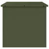 Olive Green Outdoor Storage Box - 55 x 50.5 x 50 cm, made from cold-rolled steel.