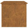 Outdoor Storage Box Brown 55 x 50.5 x 50 cm Weathering steel