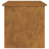 Outdoor Storage Box Brown 55 x 50.5 x 50 cm Weathering steel
