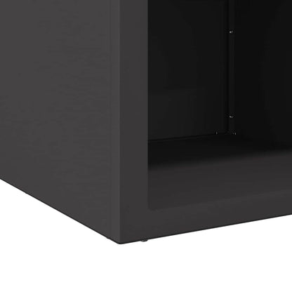 Fire Pit Black 50 x 50 x 40 cm Steel