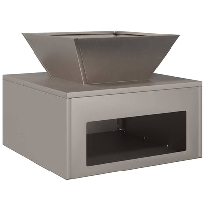 Fire Pit Rusty 50 x 50 x 40 cm Weathering Steel