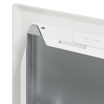Access Panel 2 pcs White 23 x 23 x 3 cm Steel