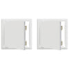 Access Panel Manual 2 pcs White 20 x 20 cm Steel