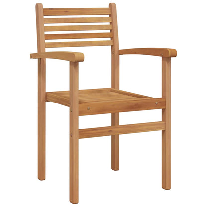 Garden Dining Set 5 pcs Natural Solid Acacia Wood