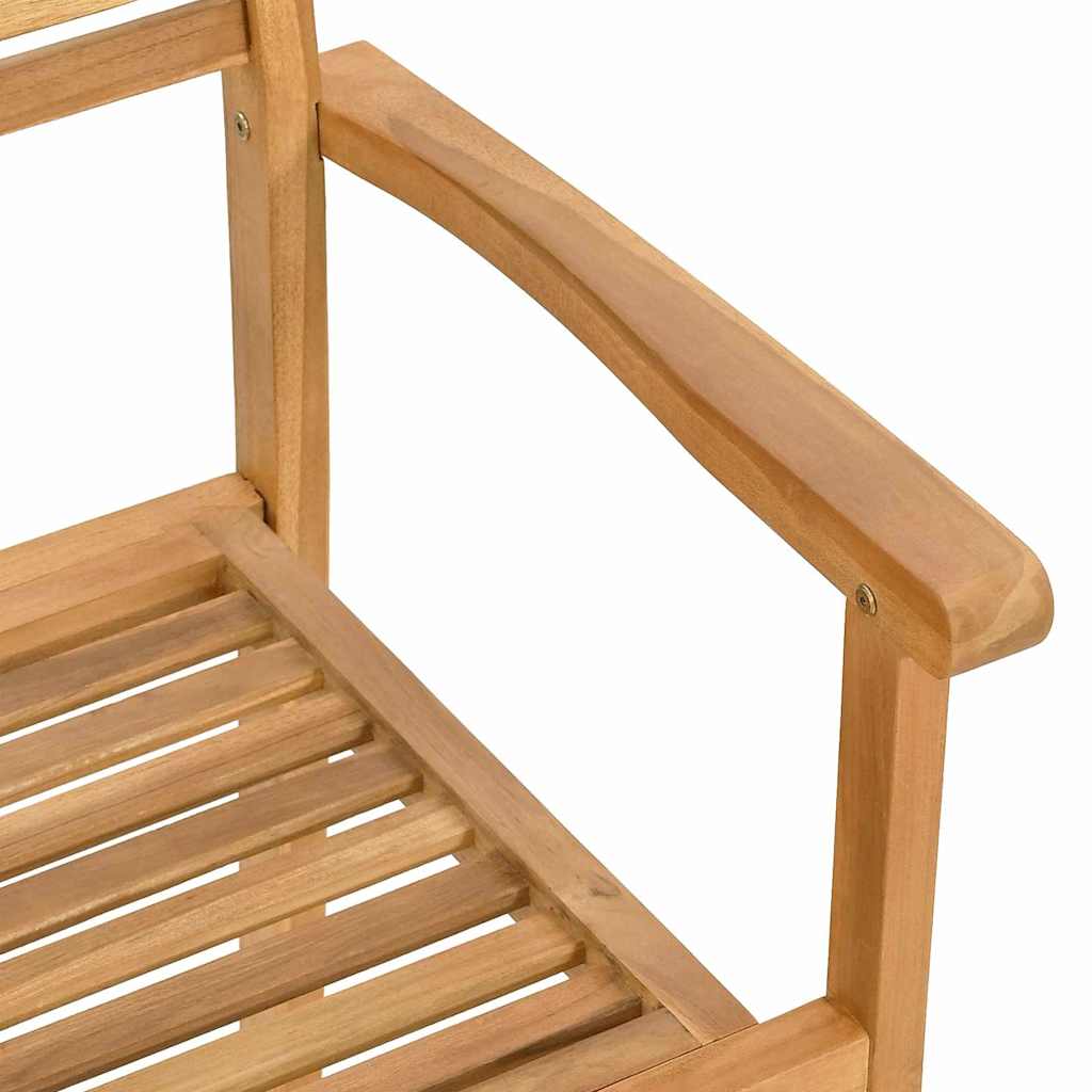 Garden Dining Set 7 pcs Natural Solid Acacia Wood