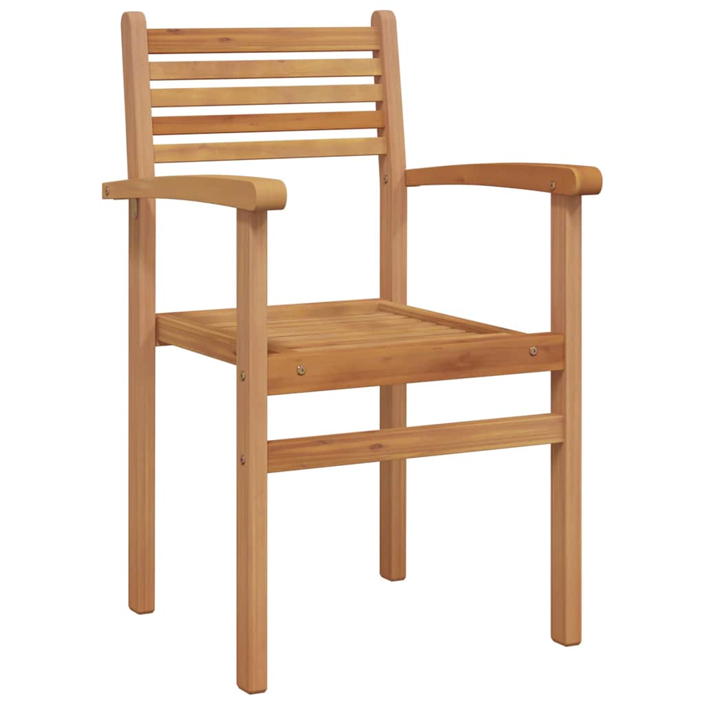 Garden Dining Set 7 pcs Natural Solid Acacia Wood