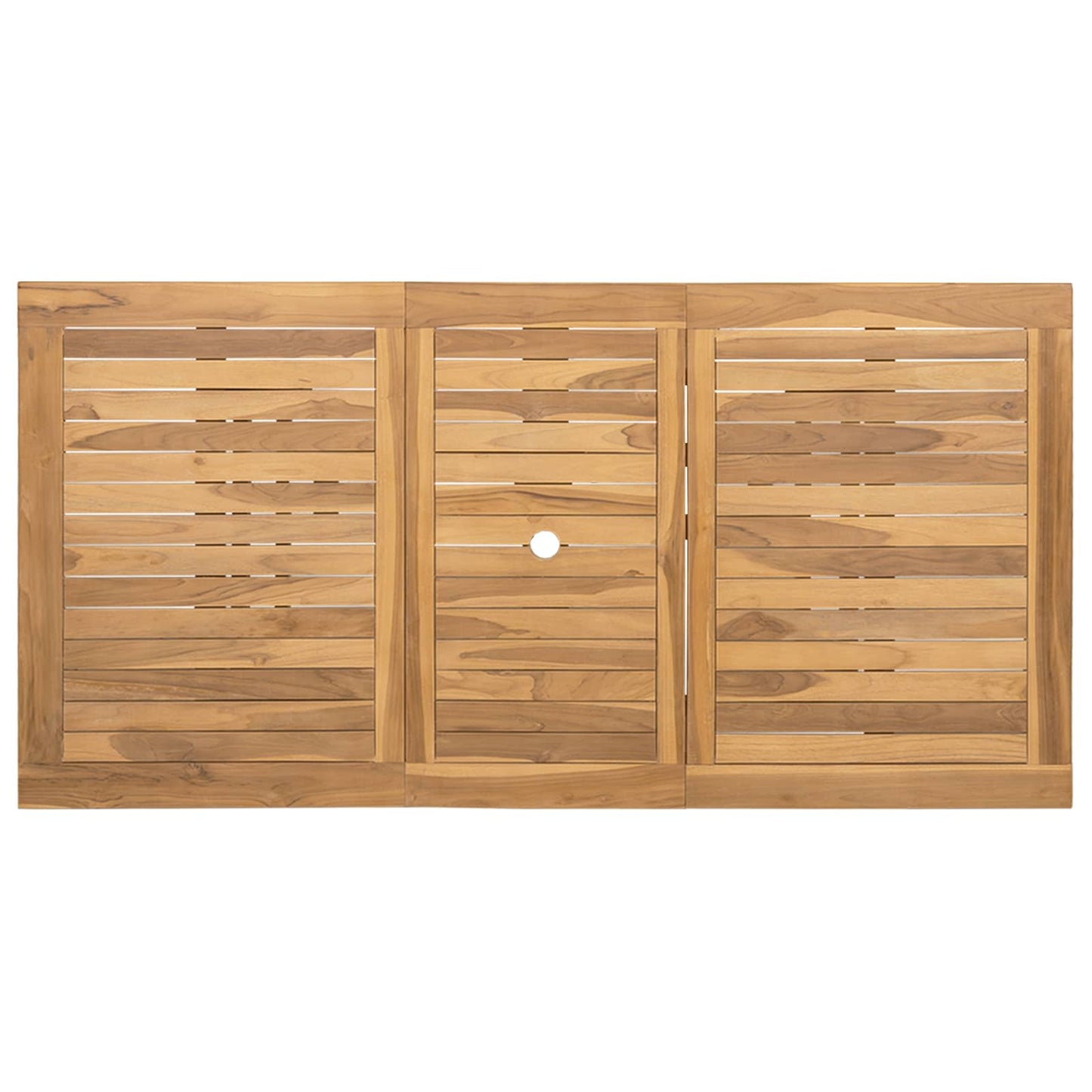 Garden Dining Set 9 pcs Brown Solid Teak Wood
