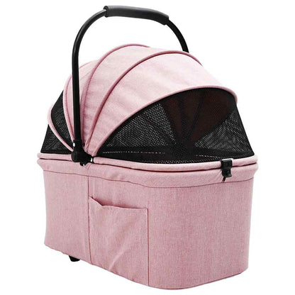 Folding Pet Stroller Pink 81 x 47 x 99 cm 600D Oxford fabric