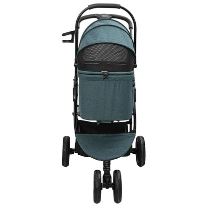 Folding Pet Stroller Green 78 x 54 x 101 cm 600D Oxford fabric