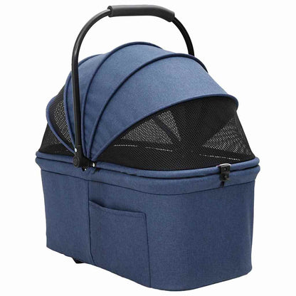 Folding Pet Stroller Blue 78 x 54 x 101 cm 600D Oxford fabric
