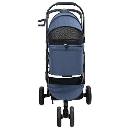 Folding Pet Stroller Blue 78 x 54 x 101 cm 600D Oxford fabric
