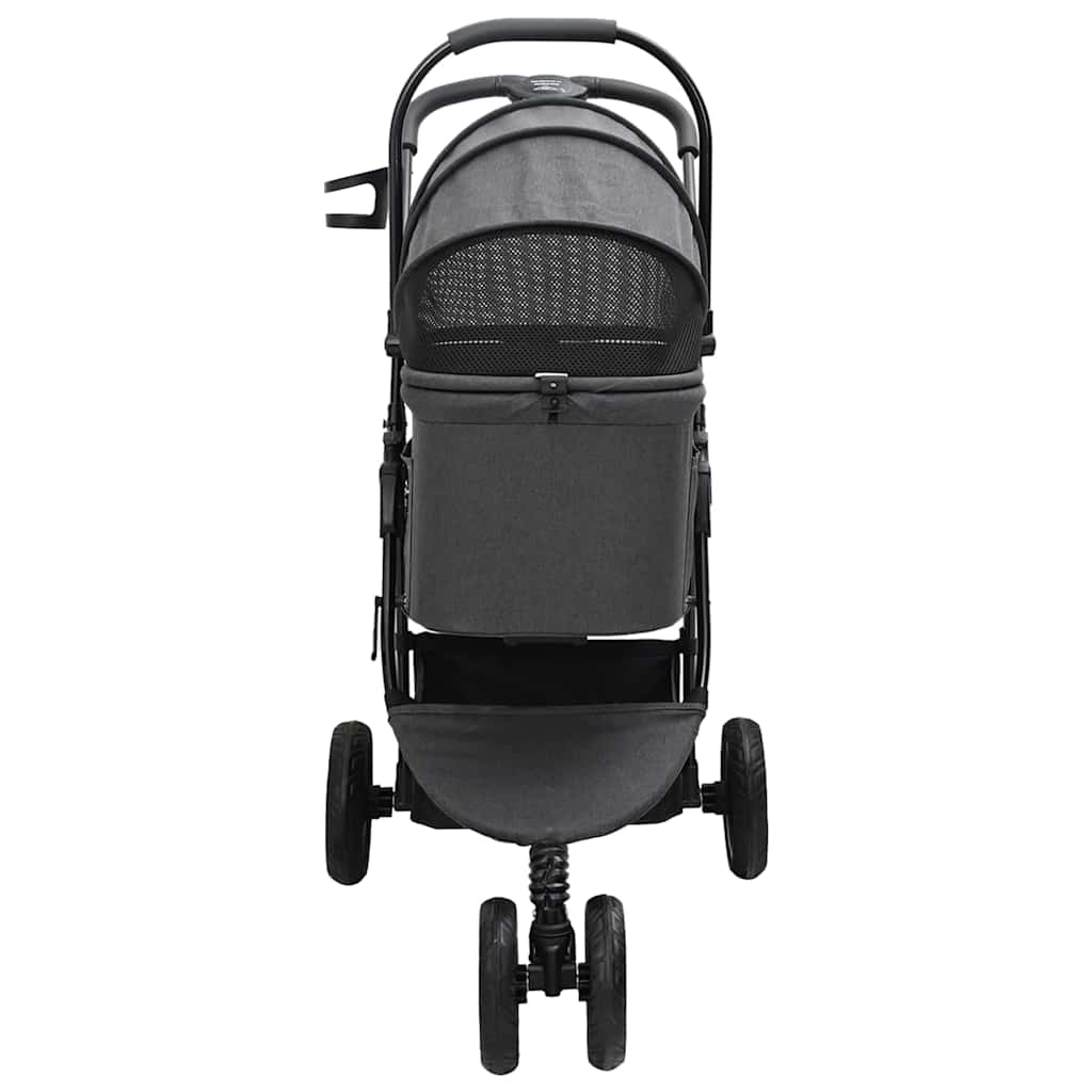 Folding Pet Stroller Black 78 x 54 x 101 cm 600D Oxford fabric