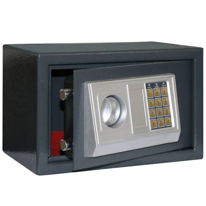 Digital Safe with Lock Dark grey 31 x 20 x 20 cm Steel