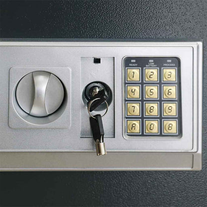 Digital Safe with Lock Dark grey 35 x 25 x 25 cm Steel