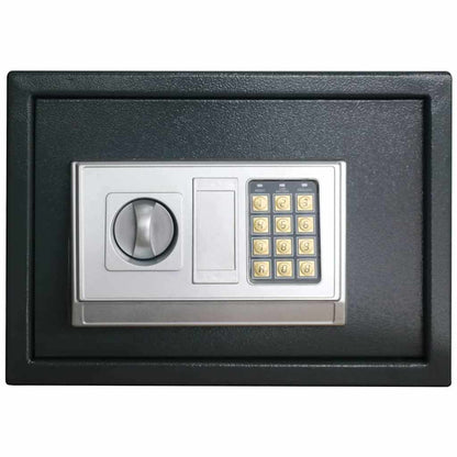 Digital Safe with Lock Dark grey 35 x 25 x 25 cm Steel