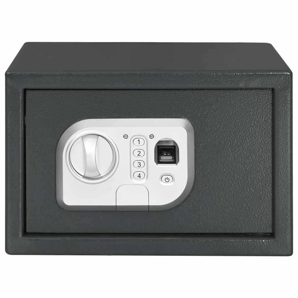 Digital Safe with Lock Dark grey 31 x 20 x 20 cm Steel