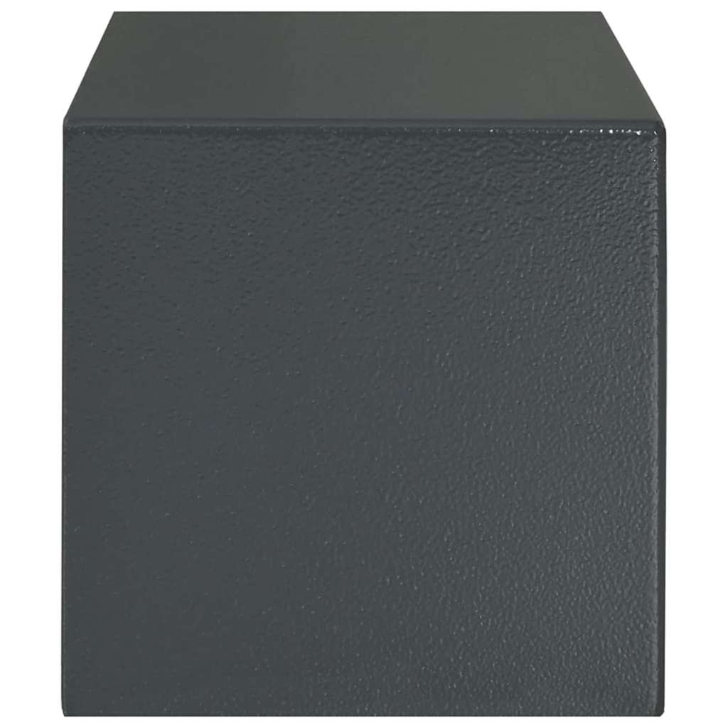 Digital Safe with Lock Dark grey 31 x 20 x 20 cm Steel