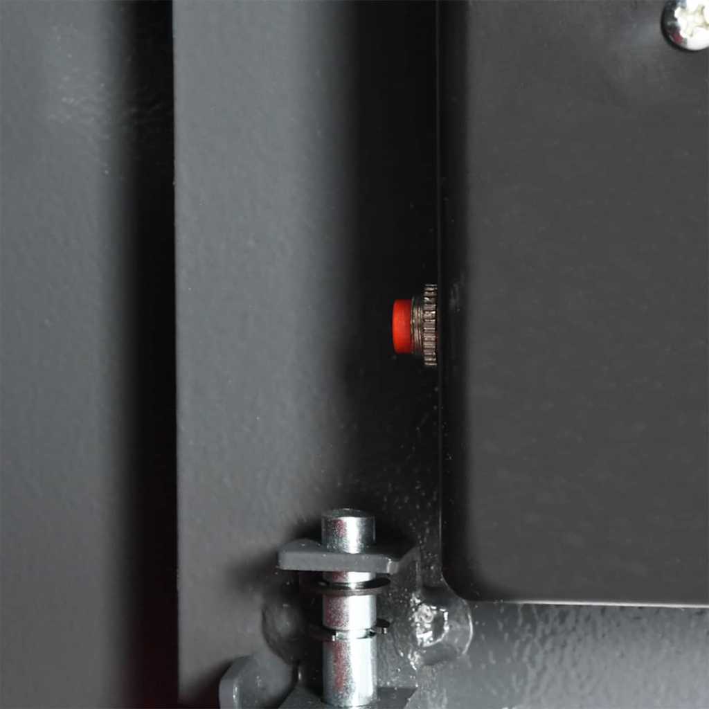 Digital Safe with Lock Dark grey 35 x 25 x 25 cm Steel