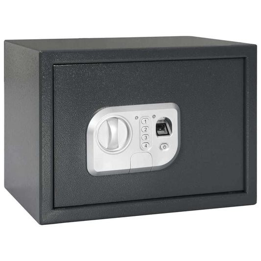 Digital Safe with Lock Dark grey 35 x 25 x 25 cm Steel