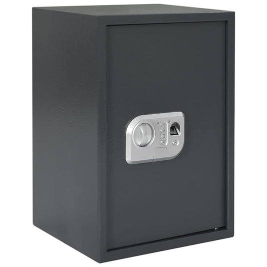 Digital Safe with Lock Dark grey 35 x 31 x 50 cm Steel