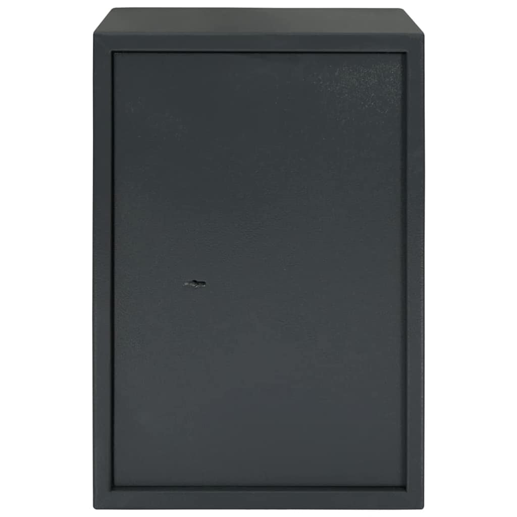 Safe Box with Lock Dark grey 35 x 31 x 50 cm Steel