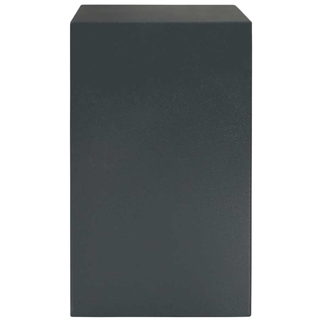 Safe Box with Lock Dark grey 35 x 31 x 50 cm Steel