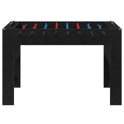 Foosball Table Black Oak 125 x 60.5 x 80 cm Engineered Wood