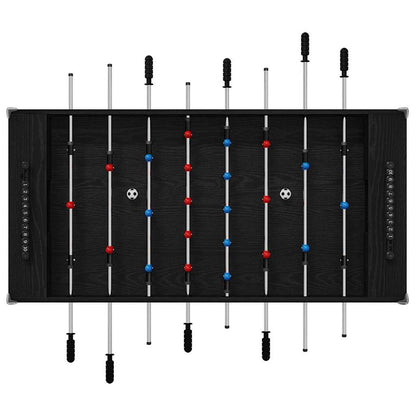 Foosball Table Black Oak 125 x 60.5 x 80 cm Engineered Wood