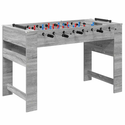 Foosball Table Grey Sonoma 125 x 60.5 x 80 cm Engineered Wood
