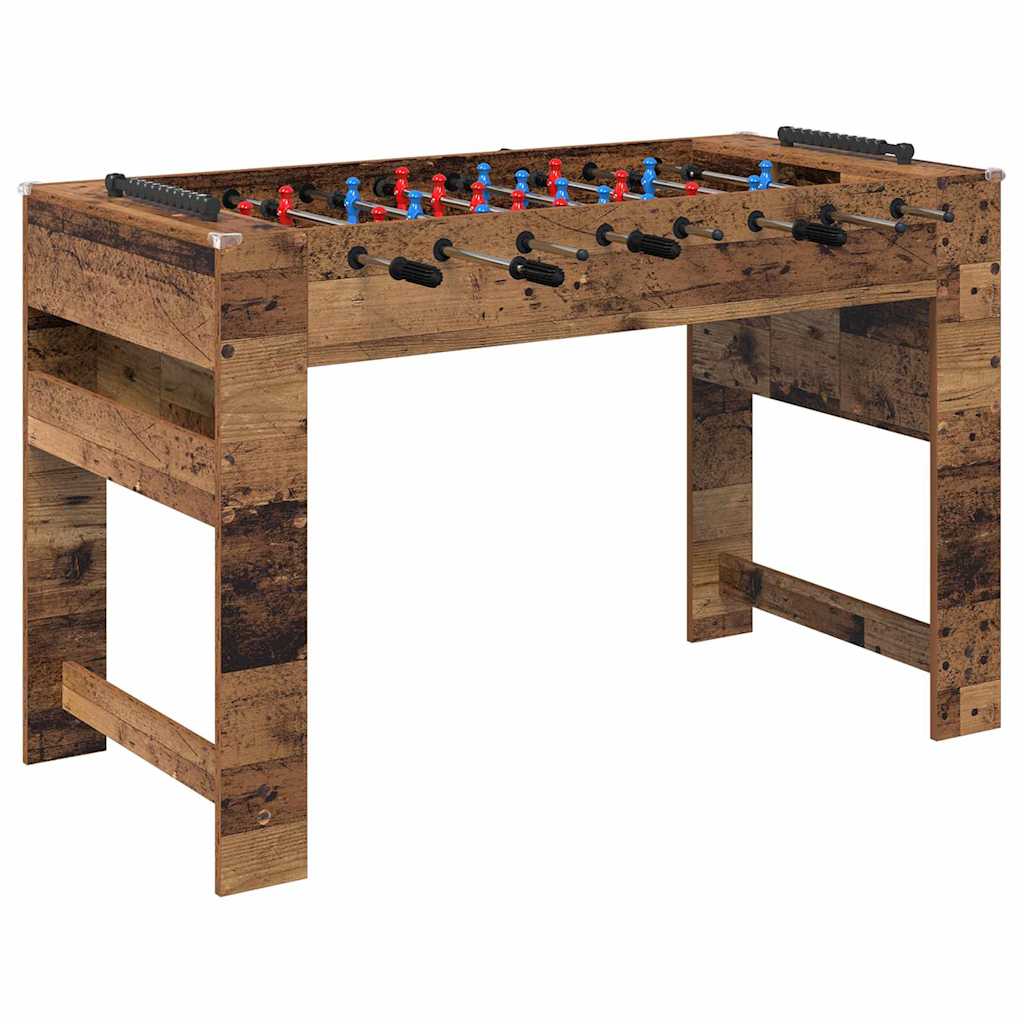 Foosball Table Old Wood 125 x 60.5 x 80 cm Engineered Wood
