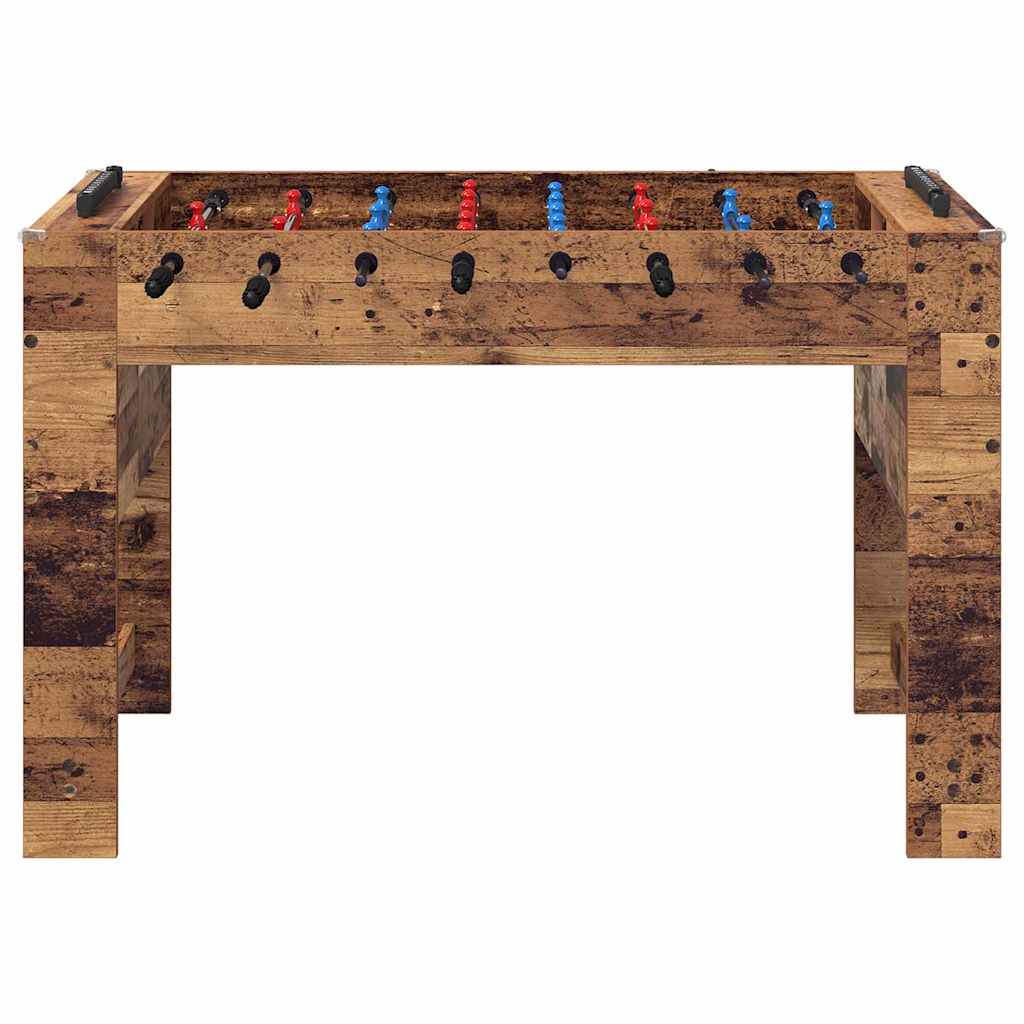 Foosball Table Old Wood 125 x 60.5 x 80 cm Engineered Wood