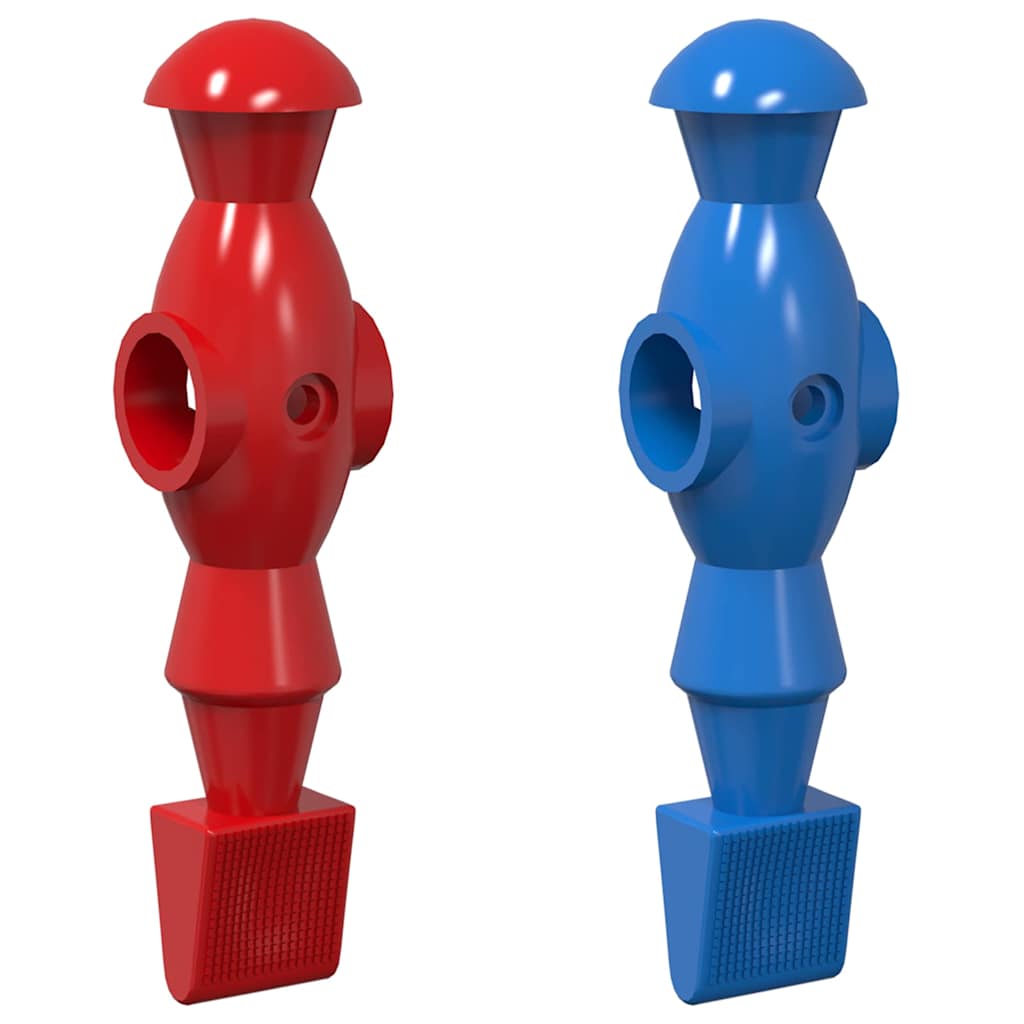 Foosball Table Players 22 pcs Blue and Red 2.4 x 2.1 x 9.7 cm