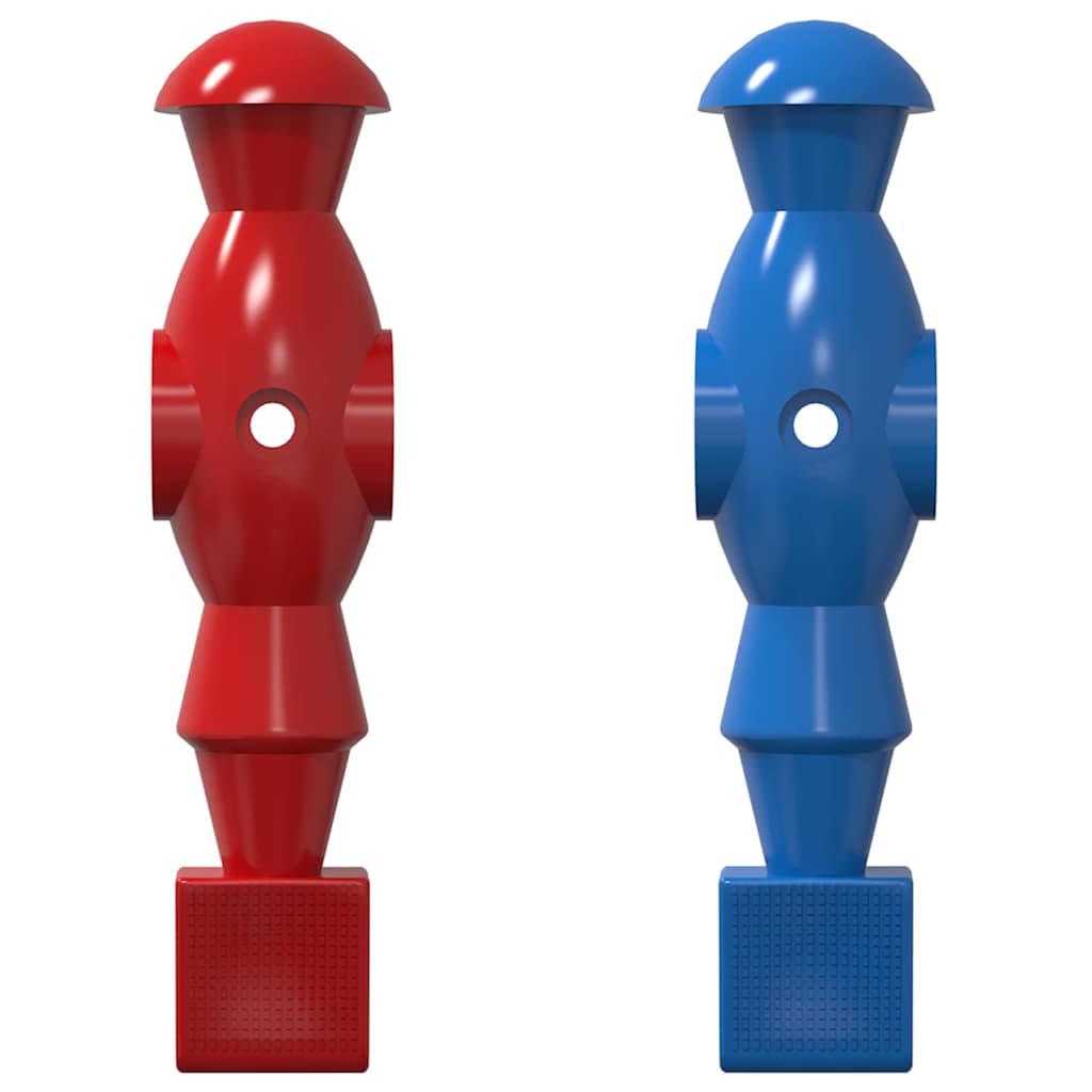 Foosball Table Players 22 pcs Blue and Red 2.4 x 2.1 x 9.7 cm