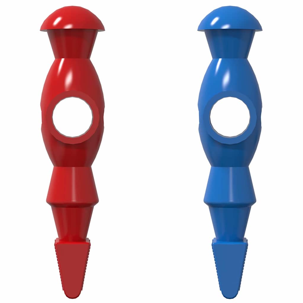 Foosball Table Players 22 pcs Blue and Red 2.4 x 2.1 x 9.7 cm