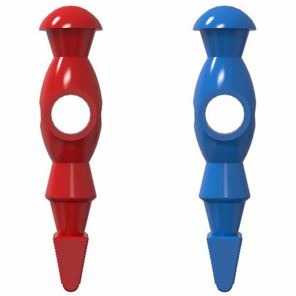 Foosball Table Players 22 pcs Blue and Red 2.4 x 2.1 x 9.7 cm