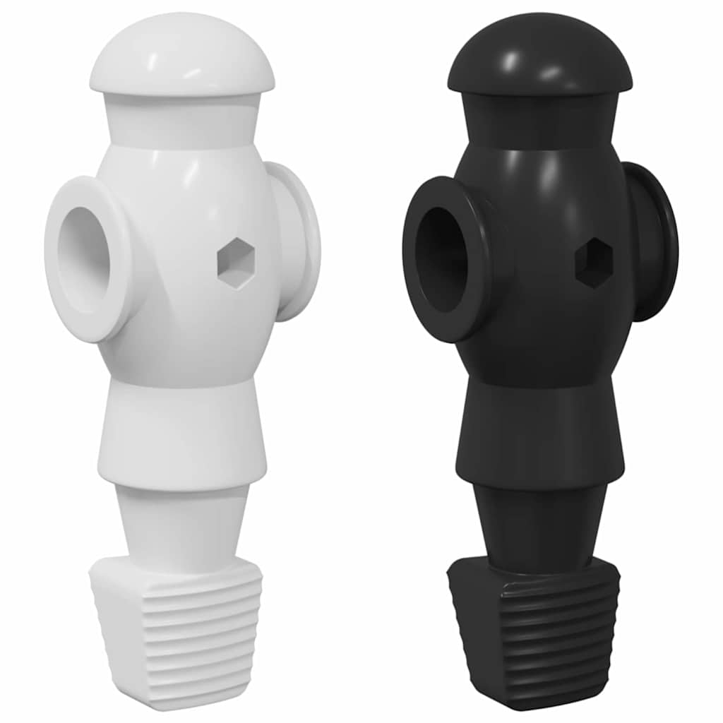 Foosball Table Players 24 pcs Black and White HIPS