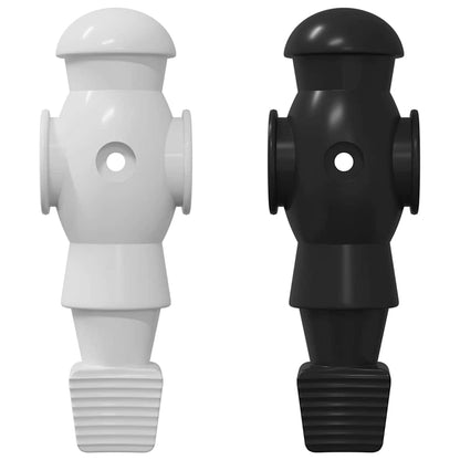 Foosball Table Players 24 pcs Black and White HIPS