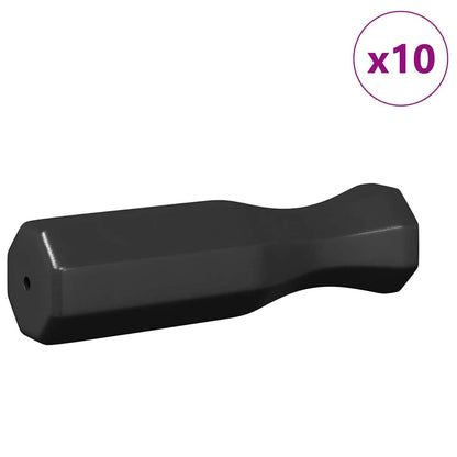 Foosball Table Handles 10 pcs Black 3.1 x 3.1 x 17.8 cm PP